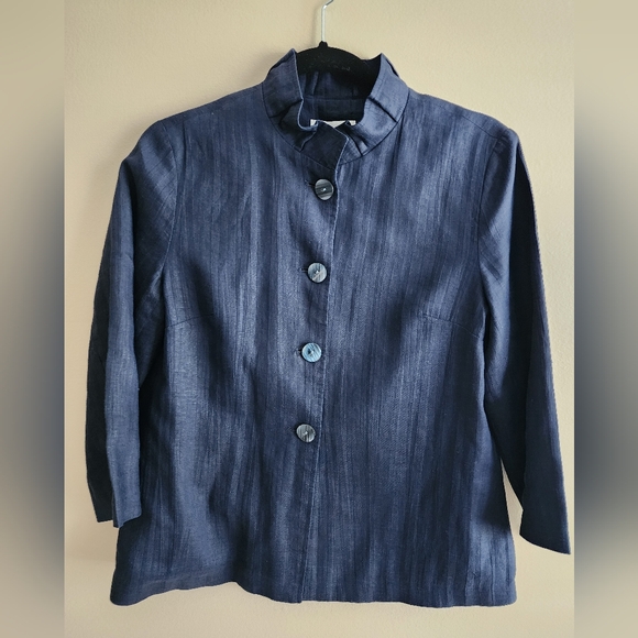 Coldwater Creek Linen Blazer - Picture 1 of 4